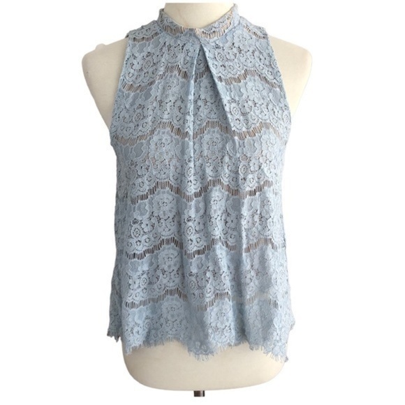 Sleeveless lace halter top - Picture 1 of 10